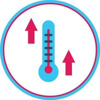 conception d'icône de vecteur de température élevée