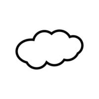 vecteur de logo nuage