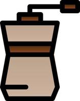 conception d'icône de vecteur de moulin à café