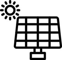 conception d'icône de vecteur de panneau solaire