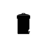 logo de la poubelle vecteur
