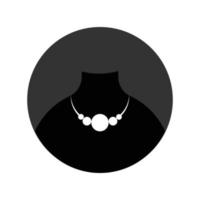 logo collier noir vecteur