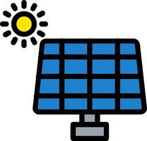 conception d'icône de vecteur de panneau solaire