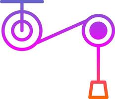 conception d'icône de vecteur de poulie