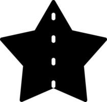 conception d'icône vecteur moitié étoile