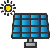 conception d'icône de vecteur de panneau solaire