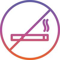 conception d'icône vectorielle d'interdiction de fumer vecteur