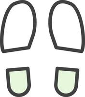 conception d'icônes vectorielles empreintes de chaussures vecteur