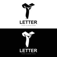 logo de lettre t, vecteur de style lettre moderne, conception adaptée aux marques de produits avec lettre t