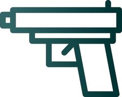 conception d'icône de vecteur de ligne de pistolet de jeu