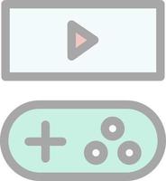 conception d'icône de vecteur de ligne de streaming de jeu