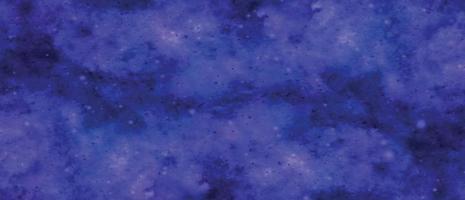 fond bleu foncé multicouche artistique peint à la main. nébuleuse bleu foncé scintille univers étoile violet dans l'espace extra-atmosphérique galaxie horizontale sur l'espace. aquarelle bleu marine et texture de papier. laver aqua vecteur