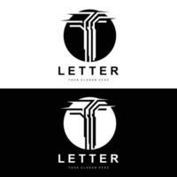 logo de lettre t, vecteur de style lettre moderne, conception adaptée aux marques de produits avec lettre t