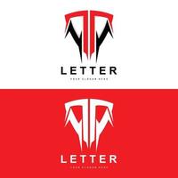 logo de lettre t, vecteur de style lettre moderne, conception adaptée aux marques de produits avec lettre t