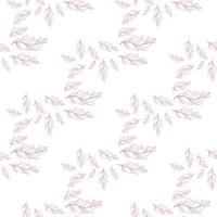 motif de plumes sans couture de couleur pastel. fond transparent avec des plumes d'oiseau. vecteur