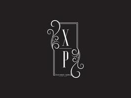 icône initiale du logo xp, vecteur de lettre de logo de luxe xp unique