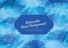 Blue Waves Aquarelle Vector Background