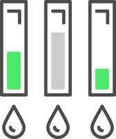 conception d'icône créative de niveau d'encre vecteur