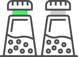 conception d'icône créative sel et poivre vecteur