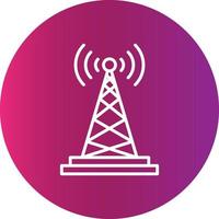 conception d'icône créative d'antenne vecteur