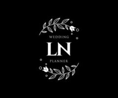 Dans la collection de logos de monogramme de mariage lettre initiales, modèles minimalistes et floraux modernes dessinés à la main pour cartes d'invitation, réservez la date, identité élégante pour restaurant, boutique, café en image vectorielle vecteur