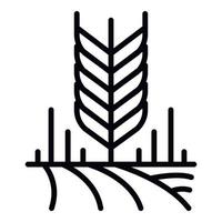 icône de grains de blé, style de contour vecteur