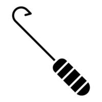 icône de glyphe de hooker vecteur