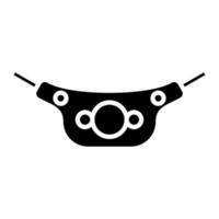 icône de glyphe de ceinture de pêche vecteur