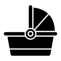 icône de glyphe de nacelle vecteur