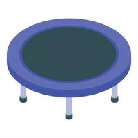 icône de trampoline de terrain de jeu, style isométrique vecteur