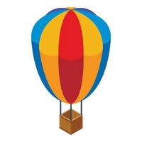 icône de ballon à air, style isométrique vecteur