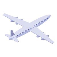 icône de voyage en avion, style isométrique vecteur