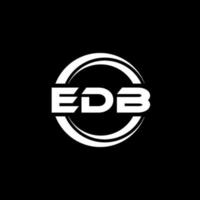 création de logo de lettre edb en illustration. logo vectoriel, dessins de calligraphie pour logo, affiche, invitation, etc. vecteur