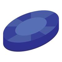 icône de gemme saphir, style isométrique vecteur