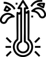 icône du soleil sur fond blanc, illustration du symbole de l'icône du soleil en noir sur fond blanc vecteur