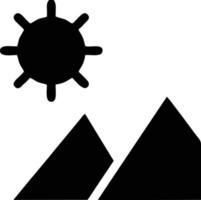 icône du soleil sur fond blanc, illustration du symbole de l'icône du soleil en noir sur fond blanc vecteur