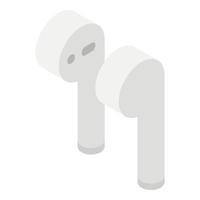 icône airpods, style isométrique vecteur