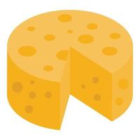 icône de fromage, style isométrique vecteur