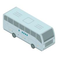 icône de bus de ville, style isométrique vecteur