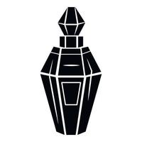 icône de bouteille de parfum, style simple vecteur
