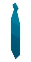icône de cravate bleu ciel, style isométrique vecteur