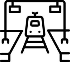 icône de ligne pour les plates-formes vecteur