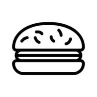 illustration vectorielle de hamburger sur fond.symboles de qualité premium.icônes vectorielles pour le concept et la conception graphique. vecteur