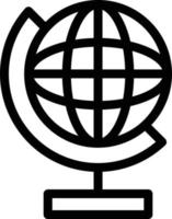 illustration vectorielle de globe sur un fond. symboles de qualité premium. icônes vectorielles pour le concept et la conception graphique. vecteur