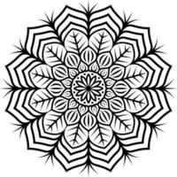 fichiers vectoriels gratuits de pages à colorier de mandala floral vecteur