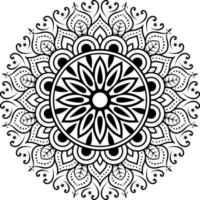 fichiers vectoriels gratuits de pages à colorier de mandala floral vecteur