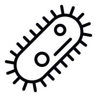 icône de bactéries épidémiques, style de contour vecteur