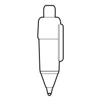 icône de stylo marqueur, style de contour vecteur