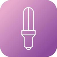 icône de ligne de vecteur d'ampoule à économie d'énergie unique