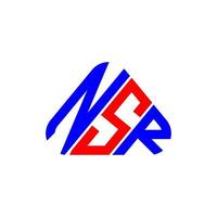 conception créative du logo de lettre nsr avec graphique vectoriel, logo nsr simple et moderne. vecteur